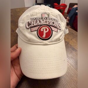 World series New Era White and Black Women's Mesh Baseball Cap